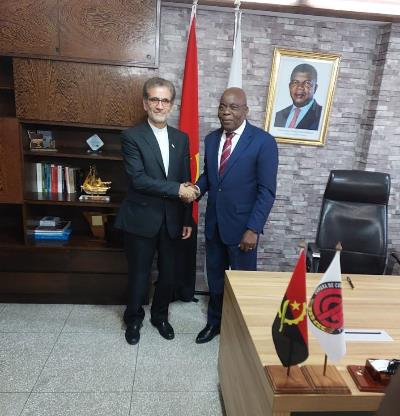 The meeting of the ambassador of the Islamic Republic of Iran with the president of the Chamber of Commerce of Angola